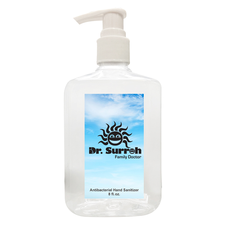 8 Oz. Hand Sanitizer Pump Bottle